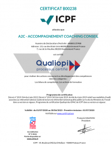 certificat qualiopi A2C